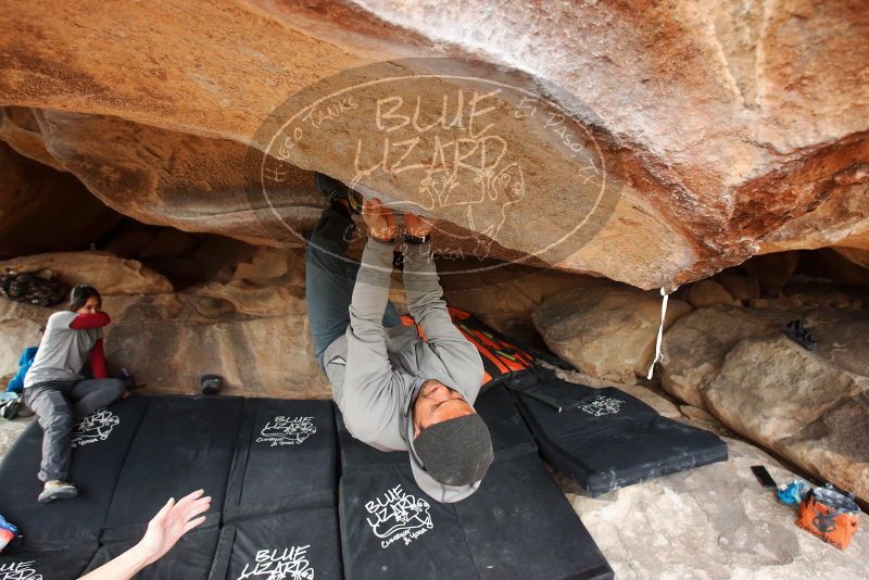 Bouldering in Hueco Tanks on 03/09/2019 with Blue Lizard Climbing and Yoga
Filename: SRM_20190309_1653580.jpg
Aperture: f/5.6
Shutter Speed: 1/200
Body: Canon EOS-1D Mark II
Lens: Canon EF 16-35mm f/2.8 L