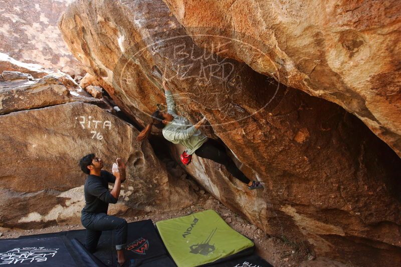 Bouldering in Hueco Tanks on 03/09/2019 with Blue Lizard Climbing and Yoga
Filename: SRM_20190309_1209240.jpg
Aperture: f/5.6
Shutter Speed: 1/320
Body: Canon EOS-1D Mark II
Lens: Canon EF 16-35mm f/2.8 L