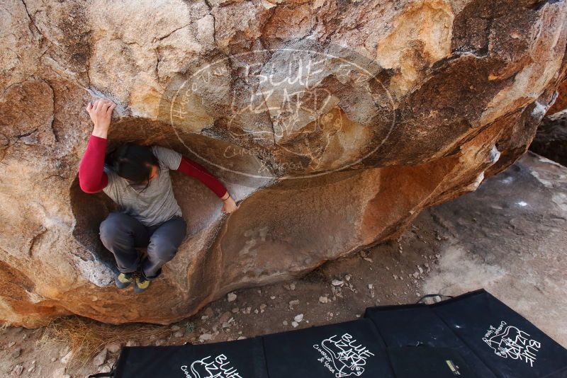 Bouldering in Hueco Tanks on 03/09/2019 with Blue Lizard Climbing and Yoga
Filename: SRM_20190309_1215490.jpg
Aperture: f/5.6
Shutter Speed: 1/320
Body: Canon EOS-1D Mark II
Lens: Canon EF 16-35mm f/2.8 L