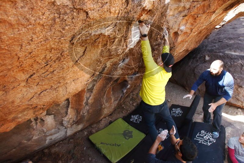 Bouldering in Hueco Tanks on 03/09/2019 with Blue Lizard Climbing and Yoga

Filename: SRM_20190309_1247490.jpg
Aperture: f/5.6
Shutter Speed: 1/200
Body: Canon EOS-1D Mark II
Lens: Canon EF 16-35mm f/2.8 L