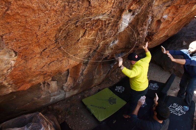 Bouldering in Hueco Tanks on 03/09/2019 with Blue Lizard Climbing and Yoga

Filename: SRM_20190309_1247500.jpg
Aperture: f/5.6
Shutter Speed: 1/250
Body: Canon EOS-1D Mark II
Lens: Canon EF 16-35mm f/2.8 L