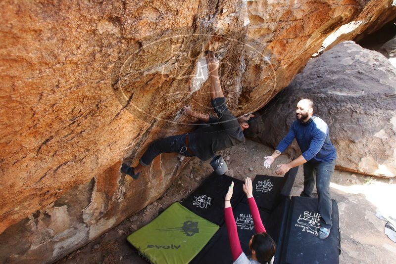 Bouldering in Hueco Tanks on 03/09/2019 with Blue Lizard Climbing and Yoga

Filename: SRM_20190309_1249200.jpg
Aperture: f/5.6
Shutter Speed: 1/160
Body: Canon EOS-1D Mark II
Lens: Canon EF 16-35mm f/2.8 L