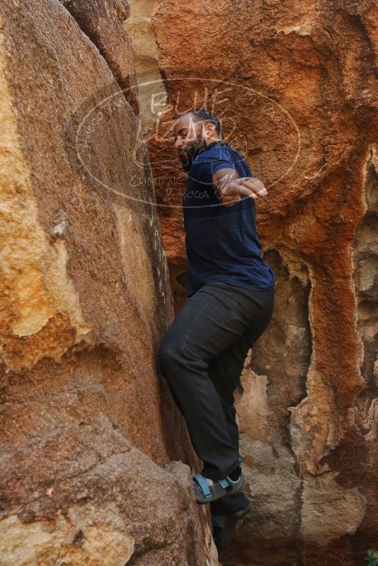 Bouldering in Hueco Tanks on 03/09/2019 with Blue Lizard Climbing and Yoga

Filename: SRM_20190309_1312240.jpg
Aperture: f/5.6
Shutter Speed: 1/320
Body: Canon EOS-1D Mark II
Lens: Canon EF 16-35mm f/2.8 L