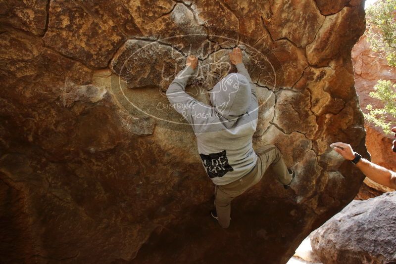Bouldering in Hueco Tanks on 03/09/2019 with Blue Lizard Climbing and Yoga
Filename: SRM_20190309_1329030.jpg
Aperture: f/5.6
Shutter Speed: 1/160
Body: Canon EOS-1D Mark II
Lens: Canon EF 16-35mm f/2.8 L