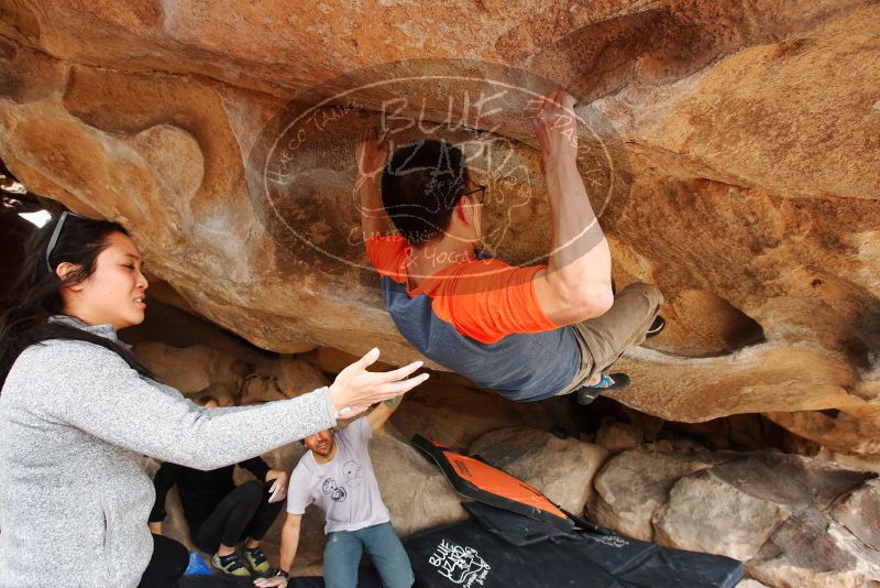 Bouldering in Hueco Tanks on 03/09/2019 with Blue Lizard Climbing and Yoga

Filename: SRM_20190309_1533140.jpg
Aperture: f/5.6
Shutter Speed: 1/250
Body: Canon EOS-1D Mark II
Lens: Canon EF 16-35mm f/2.8 L