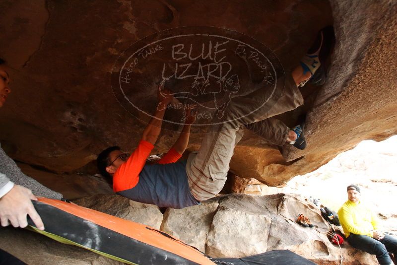 Bouldering in Hueco Tanks on 03/09/2019 with Blue Lizard Climbing and Yoga
Filename: SRM_20190309_1554070.jpg
Aperture: f/5.6
Shutter Speed: 1/200
Body: Canon EOS-1D Mark II
Lens: Canon EF 16-35mm f/2.8 L