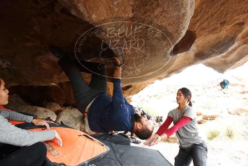 Bouldering in Hueco Tanks on 03/09/2019 with Blue Lizard Climbing and Yoga
Filename: SRM_20190309_1609470.jpg
Aperture: f/5.6
Shutter Speed: 1/160
Body: Canon EOS-1D Mark II
Lens: Canon EF 16-35mm f/2.8 L