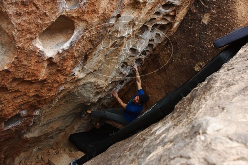 Bouldering in Hueco Tanks on 03/10/2019 with Blue Lizard Climbing and Yoga

Filename: SRM_20190310_1013010.jpg
Aperture: f/5.6
Shutter Speed: 1/400
Body: Canon EOS-1D Mark II
Lens: Canon EF 16-35mm f/2.8 L