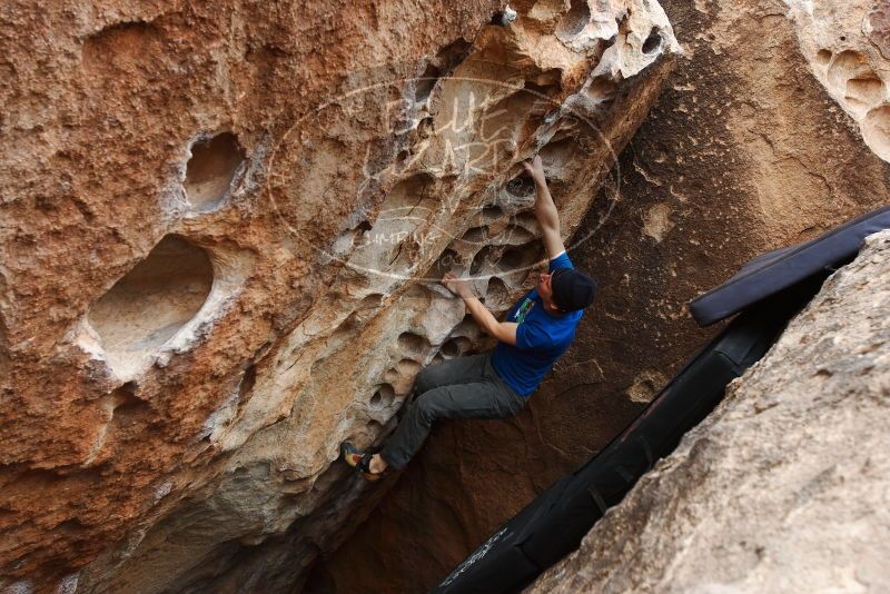 Bouldering in Hueco Tanks on 03/10/2019 with Blue Lizard Climbing and Yoga

Filename: SRM_20190310_1013180.jpg
Aperture: f/5.6
Shutter Speed: 1/320
Body: Canon EOS-1D Mark II
Lens: Canon EF 16-35mm f/2.8 L