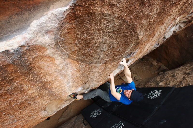 Bouldering in Hueco Tanks on 03/10/2019 with Blue Lizard Climbing and Yoga

Filename: SRM_20190310_1021490.jpg
Aperture: f/5.6
Shutter Speed: 1/320
Body: Canon EOS-1D Mark II
Lens: Canon EF 16-35mm f/2.8 L