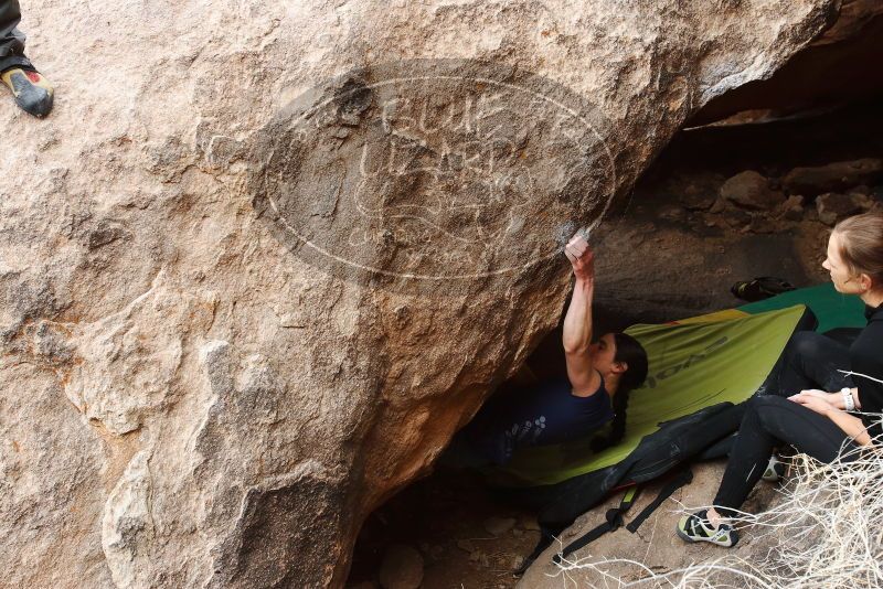 Bouldering in Hueco Tanks on 03/10/2019 with Blue Lizard Climbing and Yoga

Filename: SRM_20190310_1025590.jpg
Aperture: f/5.6
Shutter Speed: 1/250
Body: Canon EOS-1D Mark II
Lens: Canon EF 16-35mm f/2.8 L