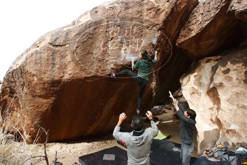 Bouldering in Hueco Tanks on 03/10/2019 with Blue Lizard Climbing and Yoga

Filename: SRM_20190310_1110511.jpg
Aperture: f/5.6
Shutter Speed: 1/500
Body: Canon EOS-1D Mark II
Lens: Canon EF 16-35mm f/2.8 L