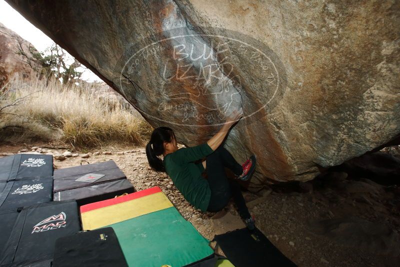 Bouldering in Hueco Tanks on 03/10/2019 with Blue Lizard Climbing and Yoga

Filename: SRM_20190310_1125261.jpg
Aperture: f/5.6
Shutter Speed: 1/250
Body: Canon EOS-1D Mark II
Lens: Canon EF 16-35mm f/2.8 L