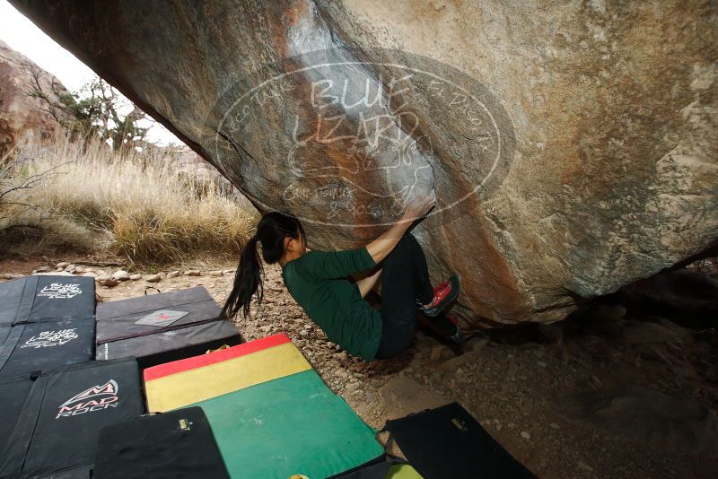 Bouldering in Hueco Tanks on 03/10/2019 with Blue Lizard Climbing and Yoga

Filename: SRM_20190310_1125262.jpg
Aperture: f/5.6
Shutter Speed: 1/250
Body: Canon EOS-1D Mark II
Lens: Canon EF 16-35mm f/2.8 L
