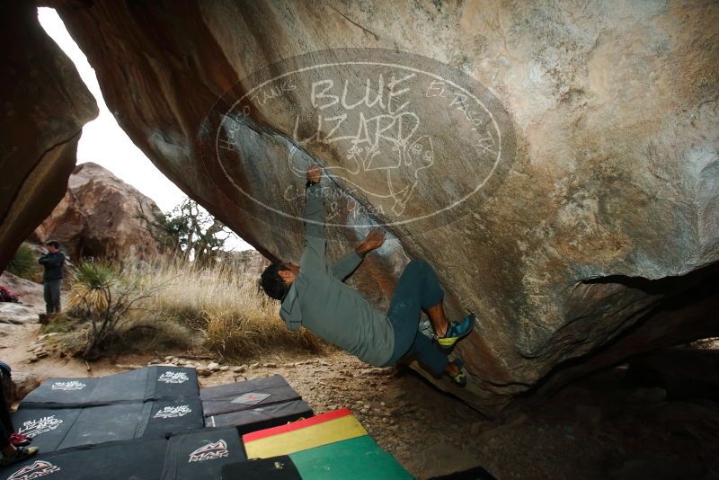 Bouldering in Hueco Tanks on 03/10/2019 with Blue Lizard Climbing and Yoga

Filename: SRM_20190310_1130210.jpg
Aperture: f/5.6
Shutter Speed: 1/250
Body: Canon EOS-1D Mark II
Lens: Canon EF 16-35mm f/2.8 L