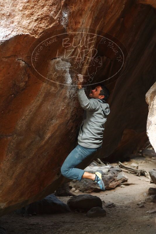 Bouldering in Hueco Tanks on 03/10/2019 with Blue Lizard Climbing and Yoga

Filename: SRM_20190310_1134010.jpg
Aperture: f/2.8
Shutter Speed: 1/400
Body: Canon EOS-1D Mark II
Lens: Canon EF 50mm f/1.8 II