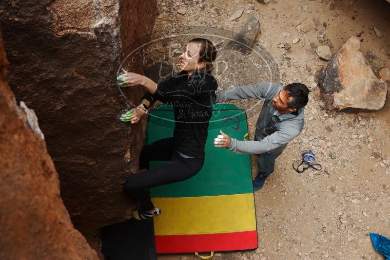 Bouldering in Hueco Tanks on 03/10/2019 with Blue Lizard Climbing and Yoga
Filename: SRM_20190310_1359450.jpg
Aperture: f/5.0
Shutter Speed: 1/250
Body: Canon EOS-1D Mark II
Lens: Canon EF 16-35mm f/2.8 L
