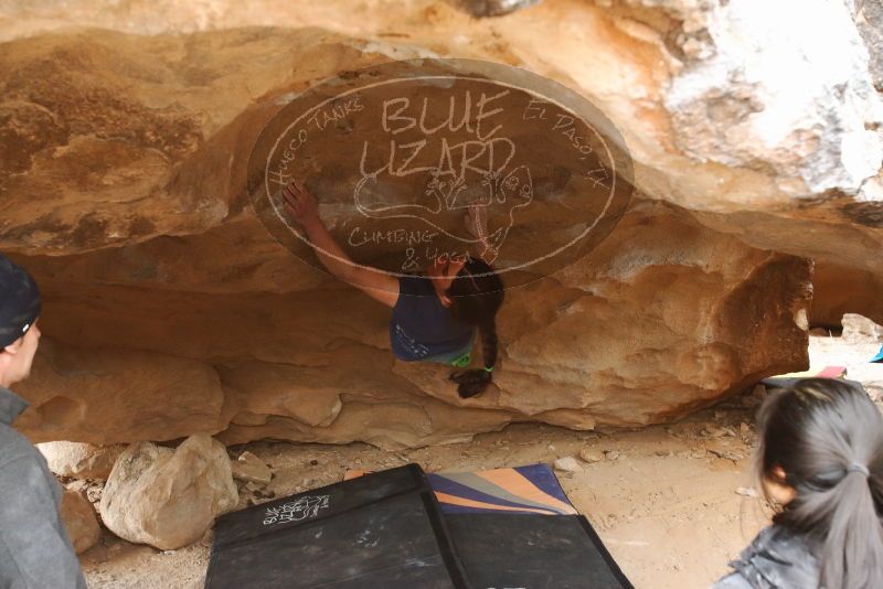 Bouldering in Hueco Tanks on 03/10/2019 with Blue Lizard Climbing and Yoga
Filename: SRM_20190310_1402290.jpg
Aperture: f/5.0
Shutter Speed: 1/125
Body: Canon EOS-1D Mark II
Lens: Canon EF 16-35mm f/2.8 L