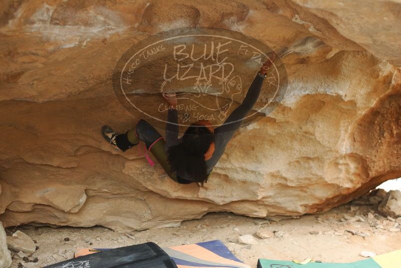 Bouldering in Hueco Tanks on 03/10/2019 with Blue Lizard Climbing and Yoga
Filename: SRM_20190310_1439000.jpg
Aperture: f/2.8
Shutter Speed: 1/200
Body: Canon EOS-1D Mark II
Lens: Canon EF 50mm f/1.8 II