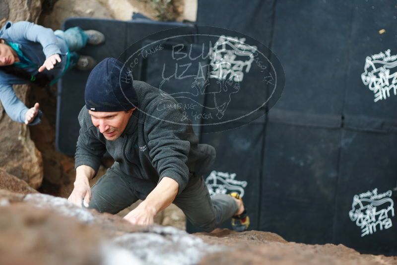 Bouldering in Hueco Tanks on 03/10/2019 with Blue Lizard Climbing and Yoga

Filename: SRM_20190310_1448260.jpg
Aperture: f/2.2
Shutter Speed: 1/320
Body: Canon EOS-1D Mark II
Lens: Canon EF 50mm f/1.8 II