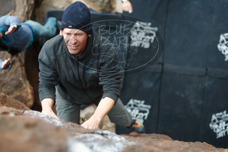 Bouldering in Hueco Tanks on 03/10/2019 with Blue Lizard Climbing and Yoga

Filename: SRM_20190310_1448310.jpg
Aperture: f/2.2
Shutter Speed: 1/320
Body: Canon EOS-1D Mark II
Lens: Canon EF 50mm f/1.8 II