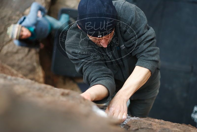 Bouldering in Hueco Tanks on 03/10/2019 with Blue Lizard Climbing and Yoga

Filename: SRM_20190310_1448450.jpg
Aperture: f/2.2
Shutter Speed: 1/320
Body: Canon EOS-1D Mark II
Lens: Canon EF 50mm f/1.8 II