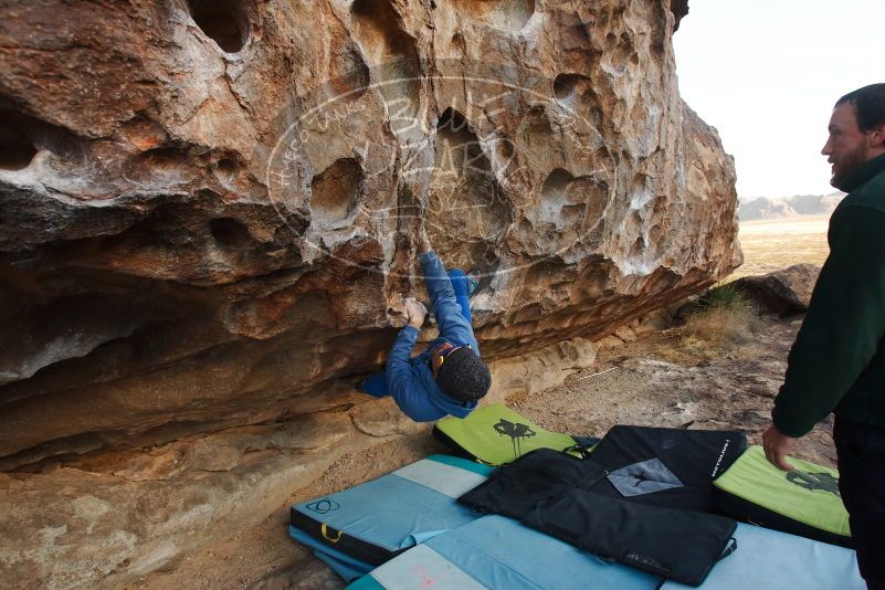 Bouldering in Hueco Tanks on 03/15/2019 with Blue Lizard Climbing and Yoga
Filename: SRM_20190315_0851320.jpg
Aperture: f/5.6
Shutter Speed: 1/160
Body: Canon EOS-1D Mark II
Lens: Canon EF 16-35mm f/2.8 L