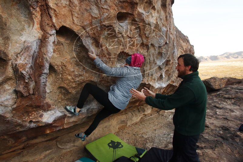 Bouldering in Hueco Tanks on 03/15/2019 with Blue Lizard Climbing and Yoga
Filename: SRM_20190315_0901420.jpg
Aperture: f/5.6
Shutter Speed: 1/400
Body: Canon EOS-1D Mark II
Lens: Canon EF 16-35mm f/2.8 L