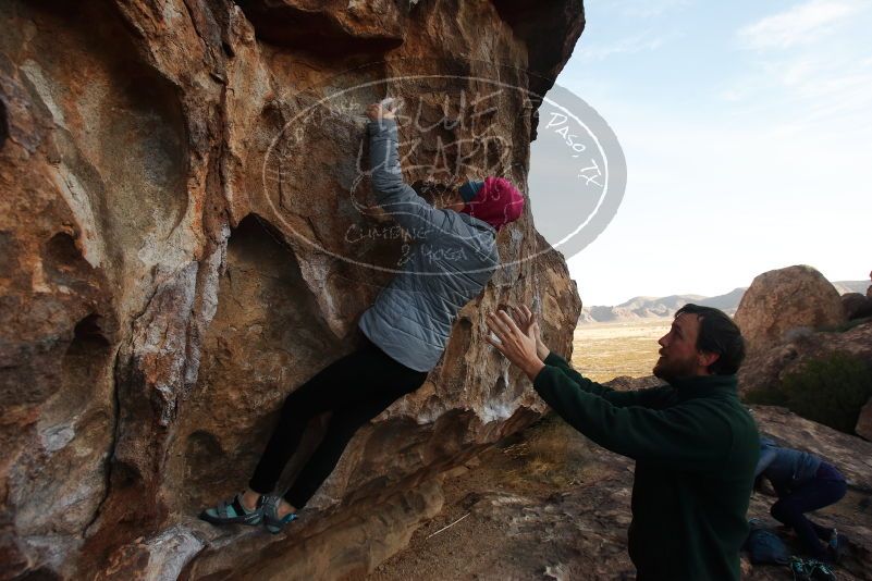 Bouldering in Hueco Tanks on 03/15/2019 with Blue Lizard Climbing and Yoga
Filename: SRM_20190315_0901480.jpg
Aperture: f/5.6
Shutter Speed: 1/640
Body: Canon EOS-1D Mark II
Lens: Canon EF 16-35mm f/2.8 L