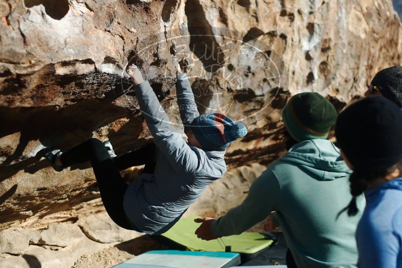 Bouldering in Hueco Tanks on 03/15/2019 with Blue Lizard Climbing and Yoga
Filename: SRM_20190315_0913030.jpg
Aperture: f/2.8
Shutter Speed: 1/2500
Body: Canon EOS-1D Mark II
Lens: Canon EF 50mm f/1.8 II