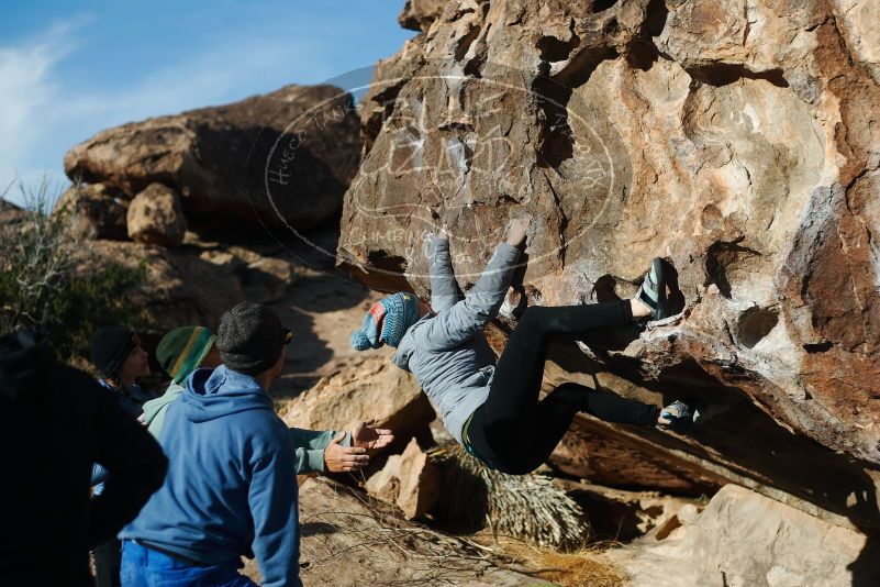 Bouldering in Hueco Tanks on 03/15/2019 with Blue Lizard Climbing and Yoga
Filename: SRM_20190315_0913180.jpg
Aperture: f/2.8
Shutter Speed: 1/3200
Body: Canon EOS-1D Mark II
Lens: Canon EF 50mm f/1.8 II