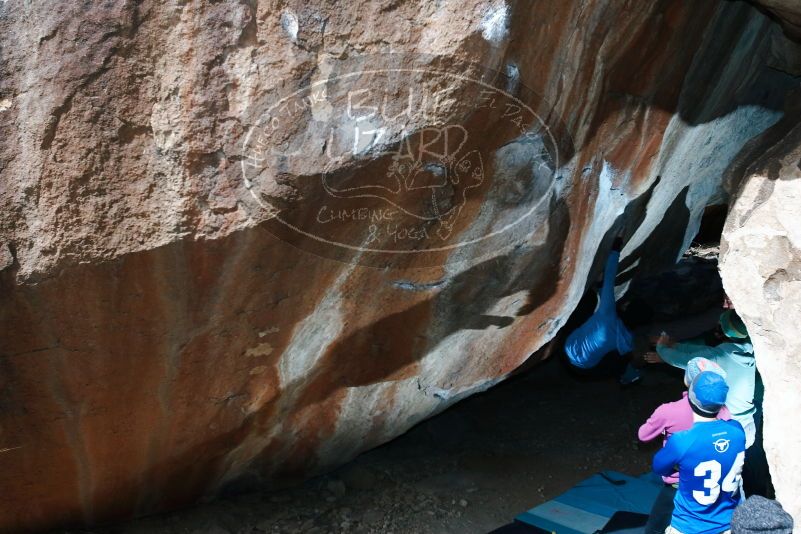 Bouldering in Hueco Tanks on 03/15/2019 with Blue Lizard Climbing and Yoga
Filename: SRM_20190315_1224080.jpg
Aperture: f/5.6
Shutter Speed: 1/250
Body: Canon EOS-1D Mark II
Lens: Canon EF 16-35mm f/2.8 L