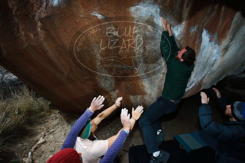 Bouldering in Hueco Tanks on 03/15/2019 with Blue Lizard Climbing and Yoga

Filename: SRM_20190315_1323230.jpg
Aperture: f/8.0
Shutter Speed: 1/250
Body: Canon EOS-1D Mark II
Lens: Canon EF 16-35mm f/2.8 L