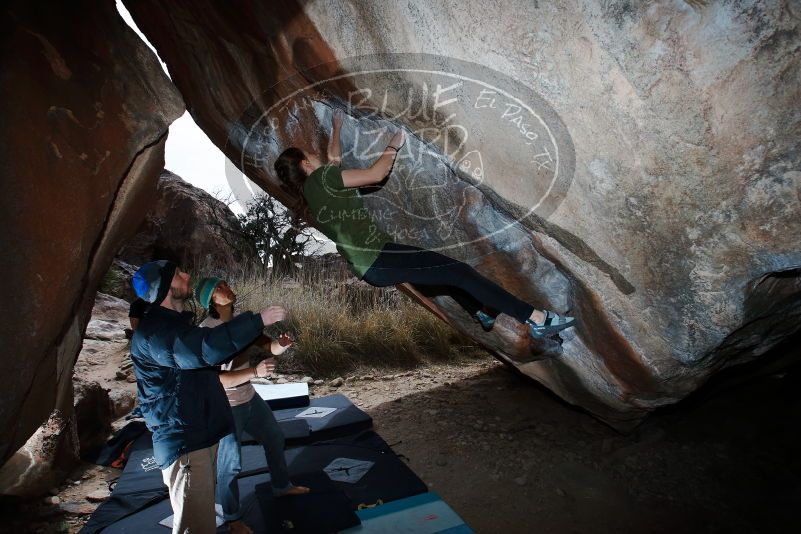 Bouldering in Hueco Tanks on 03/15/2019 with Blue Lizard Climbing and Yoga
Filename: SRM_20190315_1328280.jpg
Aperture: f/8.0
Shutter Speed: 1/250
Body: Canon EOS-1D Mark II
Lens: Canon EF 16-35mm f/2.8 L
