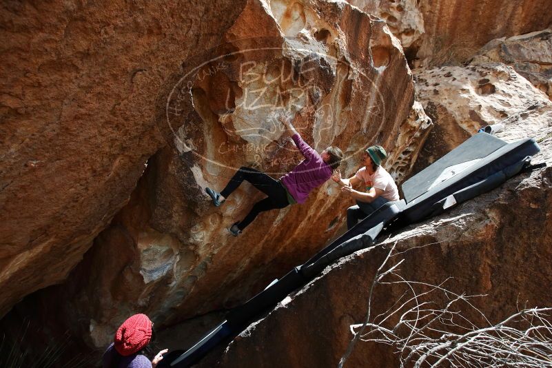Bouldering in Hueco Tanks on 03/15/2019 with Blue Lizard Climbing and Yoga

Filename: SRM_20190315_1408540.jpg
Aperture: f/5.6
Shutter Speed: 1/400
Body: Canon EOS-1D Mark II
Lens: Canon EF 16-35mm f/2.8 L