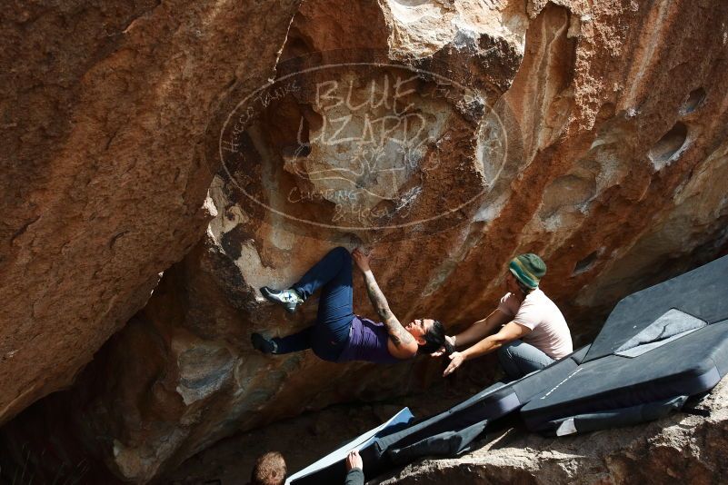 Bouldering in Hueco Tanks on 03/15/2019 with Blue Lizard Climbing and Yoga

Filename: SRM_20190315_1426131.jpg
Aperture: f/5.6
Shutter Speed: 1/640
Body: Canon EOS-1D Mark II
Lens: Canon EF 16-35mm f/2.8 L