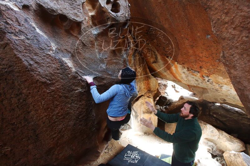 Bouldering in Hueco Tanks on 03/15/2019 with Blue Lizard Climbing and Yoga

Filename: SRM_20190315_1557220.jpg
Aperture: f/5.0
Shutter Speed: 1/125
Body: Canon EOS-1D Mark II
Lens: Canon EF 16-35mm f/2.8 L
