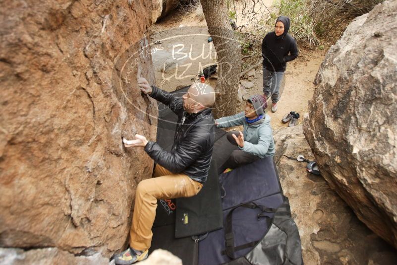 Bouldering in Hueco Tanks on 03/16/2019 with Blue Lizard Climbing and Yoga

Filename: SRM_20190316_1119420.jpg
Aperture: f/3.5
Shutter Speed: 1/160
Body: Canon EOS-1D Mark II
Lens: Canon EF 16-35mm f/2.8 L