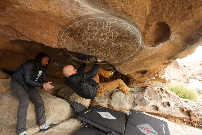 Bouldering in Hueco Tanks on 03/16/2019 with Blue Lizard Climbing and Yoga

Filename: SRM_20190316_1215280.jpg
Aperture: f/5.0
Shutter Speed: 1/125
Body: Canon EOS-1D Mark II
Lens: Canon EF 16-35mm f/2.8 L