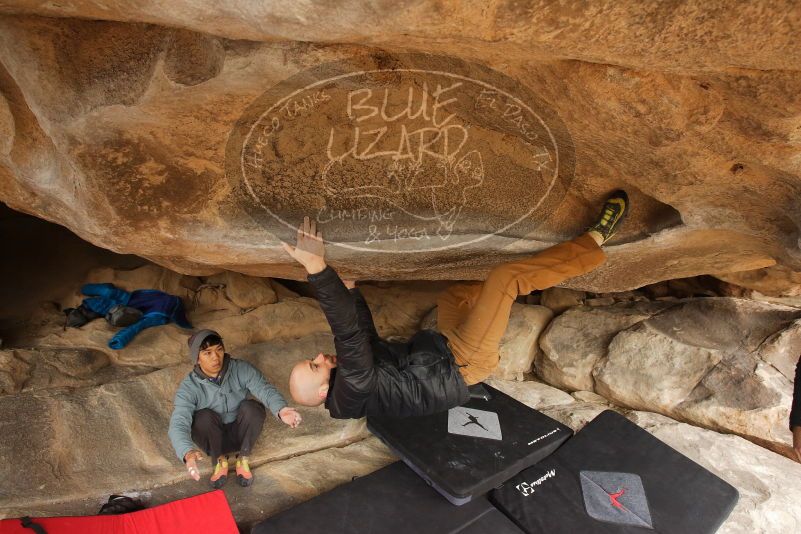 Bouldering in Hueco Tanks on 03/16/2019 with Blue Lizard Climbing and Yoga

Filename: SRM_20190316_1223210.jpg
Aperture: f/6.3
Shutter Speed: 1/160
Body: Canon EOS-1D Mark II
Lens: Canon EF 16-35mm f/2.8 L