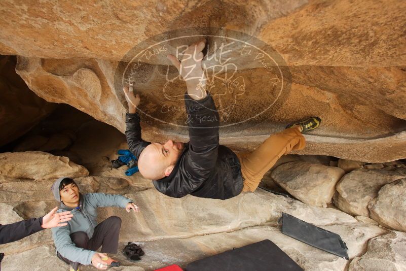 Bouldering in Hueco Tanks on 03/16/2019 with Blue Lizard Climbing and Yoga

Filename: SRM_20190316_1223360.jpg
Aperture: f/5.0
Shutter Speed: 1/160
Body: Canon EOS-1D Mark II
Lens: Canon EF 16-35mm f/2.8 L