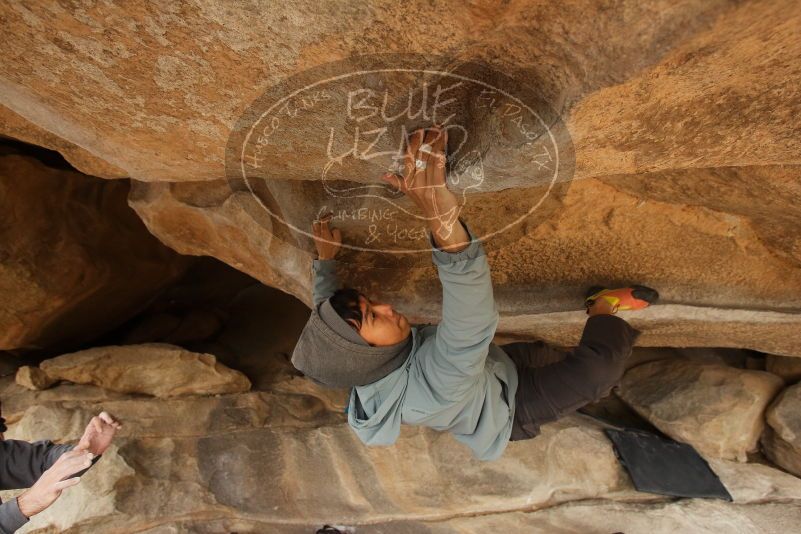 Bouldering in Hueco Tanks on 03/16/2019 with Blue Lizard Climbing and Yoga

Filename: SRM_20190316_1229350.jpg
Aperture: f/5.6
Shutter Speed: 1/250
Body: Canon EOS-1D Mark II
Lens: Canon EF 16-35mm f/2.8 L