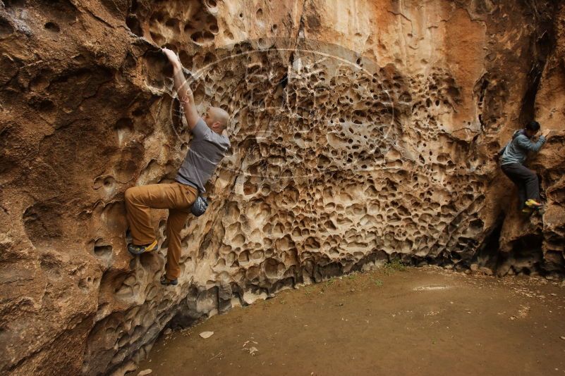 Bouldering in Hueco Tanks on 03/16/2019 with Blue Lizard Climbing and Yoga

Filename: SRM_20190316_1403200.jpg
Aperture: f/6.3
Shutter Speed: 1/60
Body: Canon EOS-1D Mark II
Lens: Canon EF 16-35mm f/2.8 L
