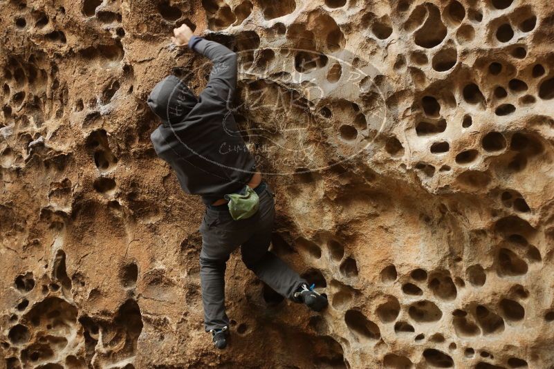 Bouldering in Hueco Tanks on 03/16/2019 with Blue Lizard Climbing and Yoga

Filename: SRM_20190316_1409170.jpg
Aperture: f/2.8
Shutter Speed: 1/125
Body: Canon EOS-1D Mark II
Lens: Canon EF 50mm f/1.8 II