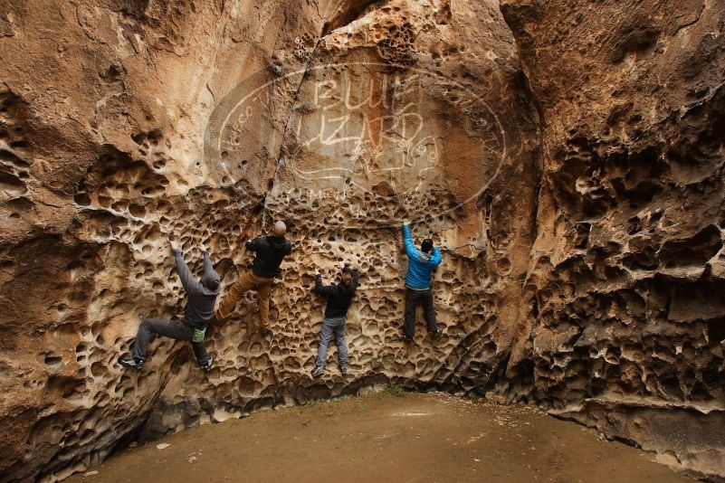 Bouldering in Hueco Tanks on 03/16/2019 with Blue Lizard Climbing and Yoga

Filename: SRM_20190316_1415560.jpg
Aperture: f/5.6
Shutter Speed: 1/50
Body: Canon EOS-1D Mark II
Lens: Canon EF 16-35mm f/2.8 L