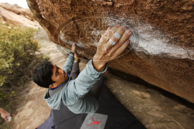 Bouldering in Hueco Tanks on 03/16/2019 with Blue Lizard Climbing and Yoga

Filename: SRM_20190316_1502100.jpg
Aperture: f/5.6
Shutter Speed: 1/320
Body: Canon EOS-1D Mark II
Lens: Canon EF 16-35mm f/2.8 L