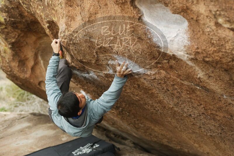 Bouldering in Hueco Tanks on 03/16/2019 with Blue Lizard Climbing and Yoga

Filename: SRM_20190316_1520320.jpg
Aperture: f/2.8
Shutter Speed: 1/250
Body: Canon EOS-1D Mark II
Lens: Canon EF 50mm f/1.8 II