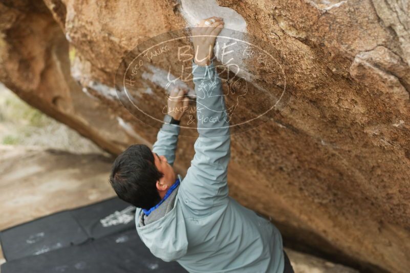 Bouldering in Hueco Tanks on 03/16/2019 with Blue Lizard Climbing and Yoga

Filename: SRM_20190316_1520441.jpg
Aperture: f/2.8
Shutter Speed: 1/250
Body: Canon EOS-1D Mark II
Lens: Canon EF 50mm f/1.8 II