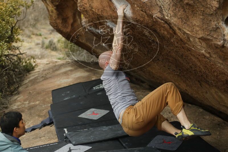 Bouldering in Hueco Tanks on 03/16/2019 with Blue Lizard Climbing and Yoga
Filename: SRM_20190316_1528172.jpg
Aperture: f/2.8
Shutter Speed: 1/640
Body: Canon EOS-1D Mark II
Lens: Canon EF 50mm f/1.8 II