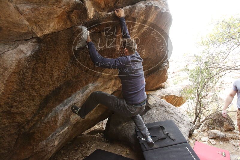 Bouldering in Hueco Tanks on 03/16/2019 with Blue Lizard Climbing and Yoga

Filename: SRM_20190316_1704450.jpg
Aperture: f/5.0
Shutter Speed: 1/160
Body: Canon EOS-1D Mark II
Lens: Canon EF 16-35mm f/2.8 L